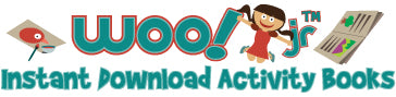 Woo! Jr. Kids Activities Instant PDF Activity Books