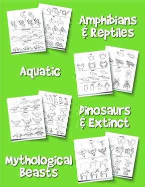 The Animal Drawing Book for Kids: How to Draw 365 Animals, Step by Step - Woo! Jr. Kids Activities