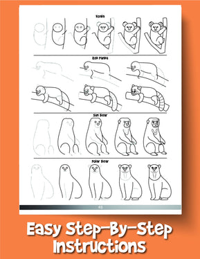 The Animal Drawing Book for Kids: How to Draw 365 Animals, Step by Step - Woo! Jr. Kids Activities