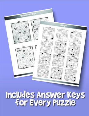 The Big Brain Teasers Book for Kids: Boredom Busting Math, Picture and Logic Puzzles - Woo! Jr. Kids Activities