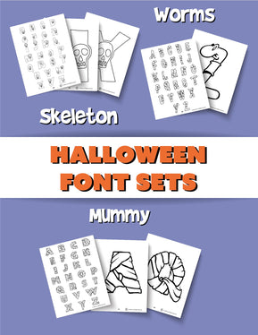 Printable PDF Bubble Letters Bundle - Woo! Jr. Kids Activities