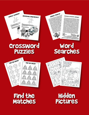 Christmas Activity Book for Kids: Reproducible Games, Worksheets And Coloring Book - Woo! Jr. Kids Activities