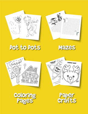 Christmas Activity Book for Kids: Reproducible Games, Worksheets And Coloring Book - Woo! Jr. Kids Activities