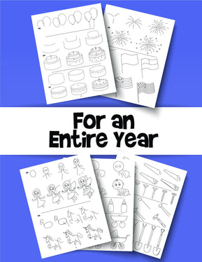 The Drawing Book for Kids: 365 Daily Things to Draw, Step by Step - Woo! Jr. Kids Activities