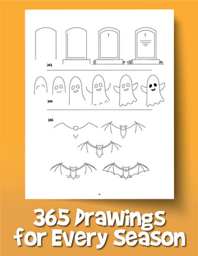 The Drawing Book for Kids: 365 Daily Things to Draw, Step by Step - Woo! Jr. Kids Activities