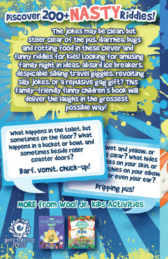 Gross Book of Riddles for Kids: Hilariously Disgusting Fun Jokes for Family Friendly Laughs - Woo! Jr. Kids Activities