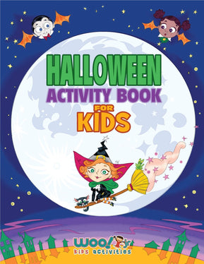Halloween Activity Book For Kids: Reproducible Games, Worksheets And Coloring Book - Woo! Jr. Kids Activities