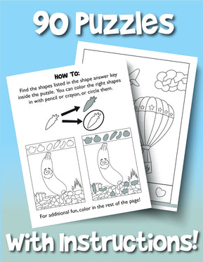 Easy Hidden Pictures for Kids Ages 3-5: A First Preschool Puzzle Book of Object Recognition - Woo! Jr. Kids Activities