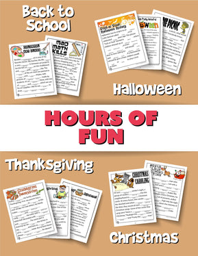 Mad Libs Printable PDF Bundle - Woo! Jr. Kids Activities