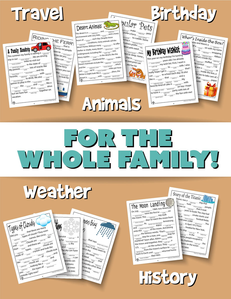 Fill in the Blank Stories Printable PDF Bundle – PDF Printables from ...