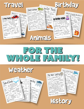 Mad Libs Printable PDF Bundle - Woo! Jr. Kids Activities