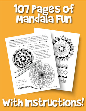 The Mindfulness for Kids Mandala Drawing Book - Woo! Jr. Kids Activities