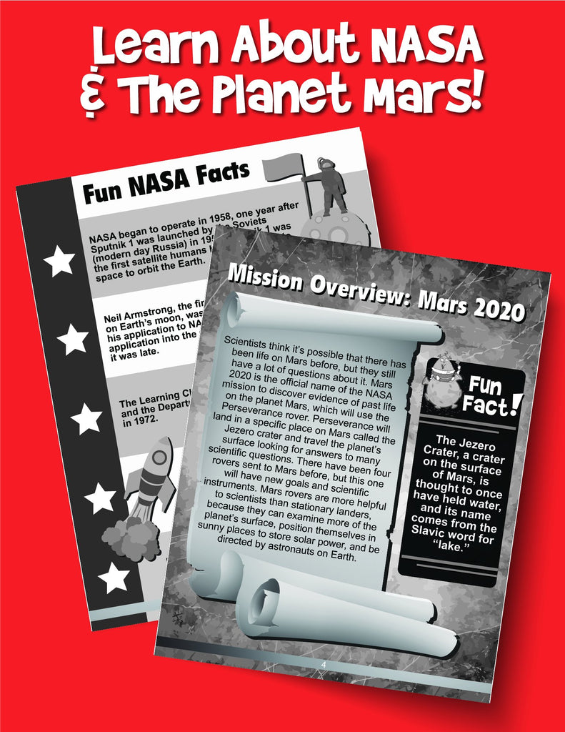 NASA Mars Mission for Kids: A Space Book of Facts, Activities, and Fun for Ages 7-12 - Woo! Jr. Kids Activities