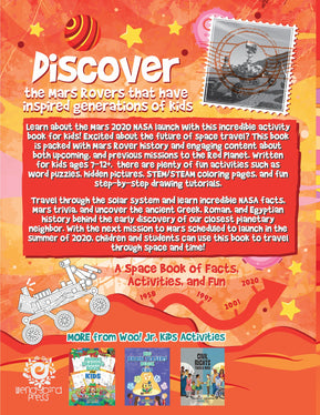 NASA Mars Mission for Kids: A Space Book of Facts, Activities, and Fun for Ages 7-12 - Woo! Jr. Kids Activities