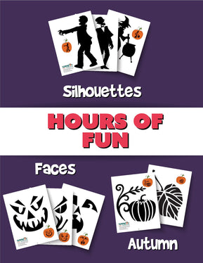 PDF Pumpkin Stencils Printable Bundle 100+ Designs - Woo! Jr. Kids Activities