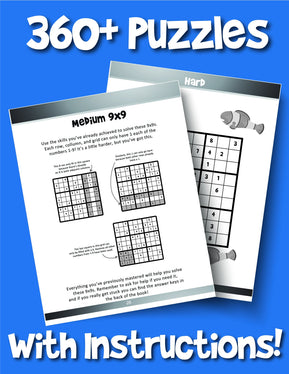 Sudoku for Kids: 100+ Sudoku Puzzles From Beginner to Advanced - Woo! Jr. Kids Activities