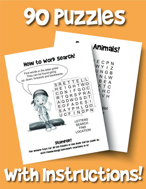 Word Search for Kids Ages 6-8: Reproducible Worksheets for Classroom & Homeschool Use - Woo! Jr. Kids Activities