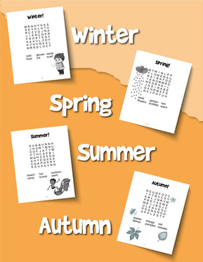 Word Search for Kids Ages 6-8: Reproducible Worksheets for Classroom & Homeschool Use - Woo! Jr. Kids Activities