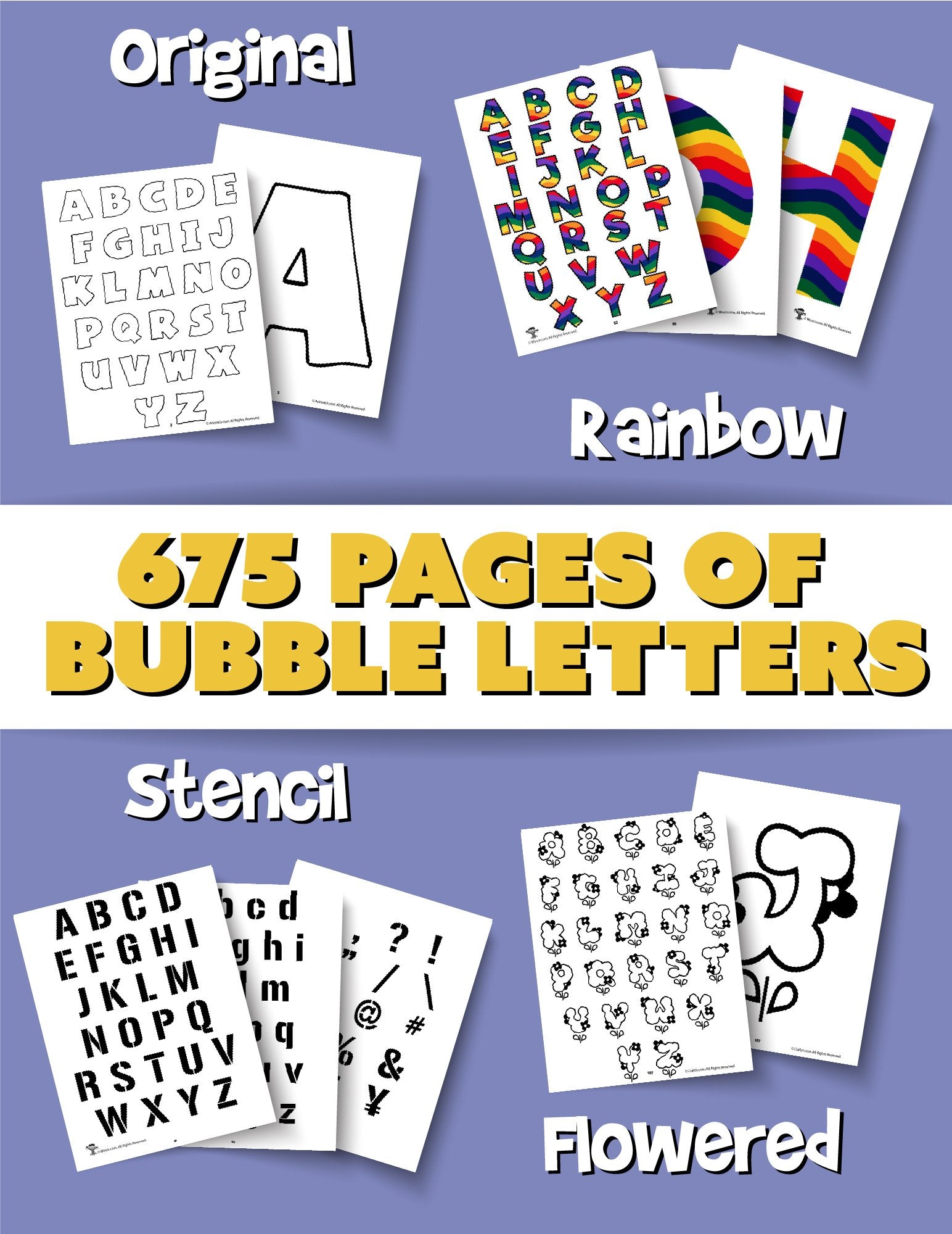 Halloween Mummy Bubble Letters