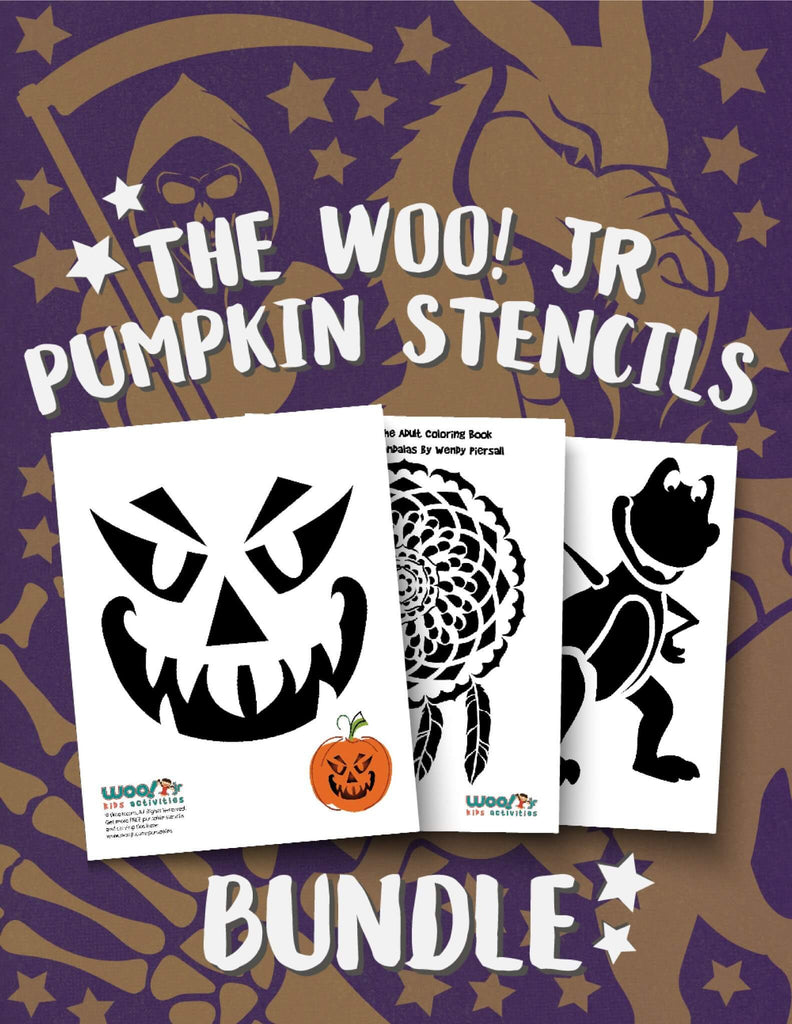 PDF Pumpkin Stencils Printable Bundle 100+ Designs - Woo! Jr. Kids Activities