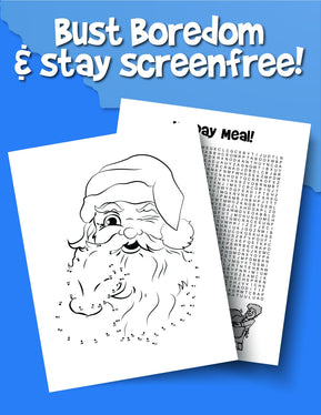 Christmas Activity Book for Kids: Reproducible Games, Worksheets And Coloring Book - Woo! Jr. Kids Activities