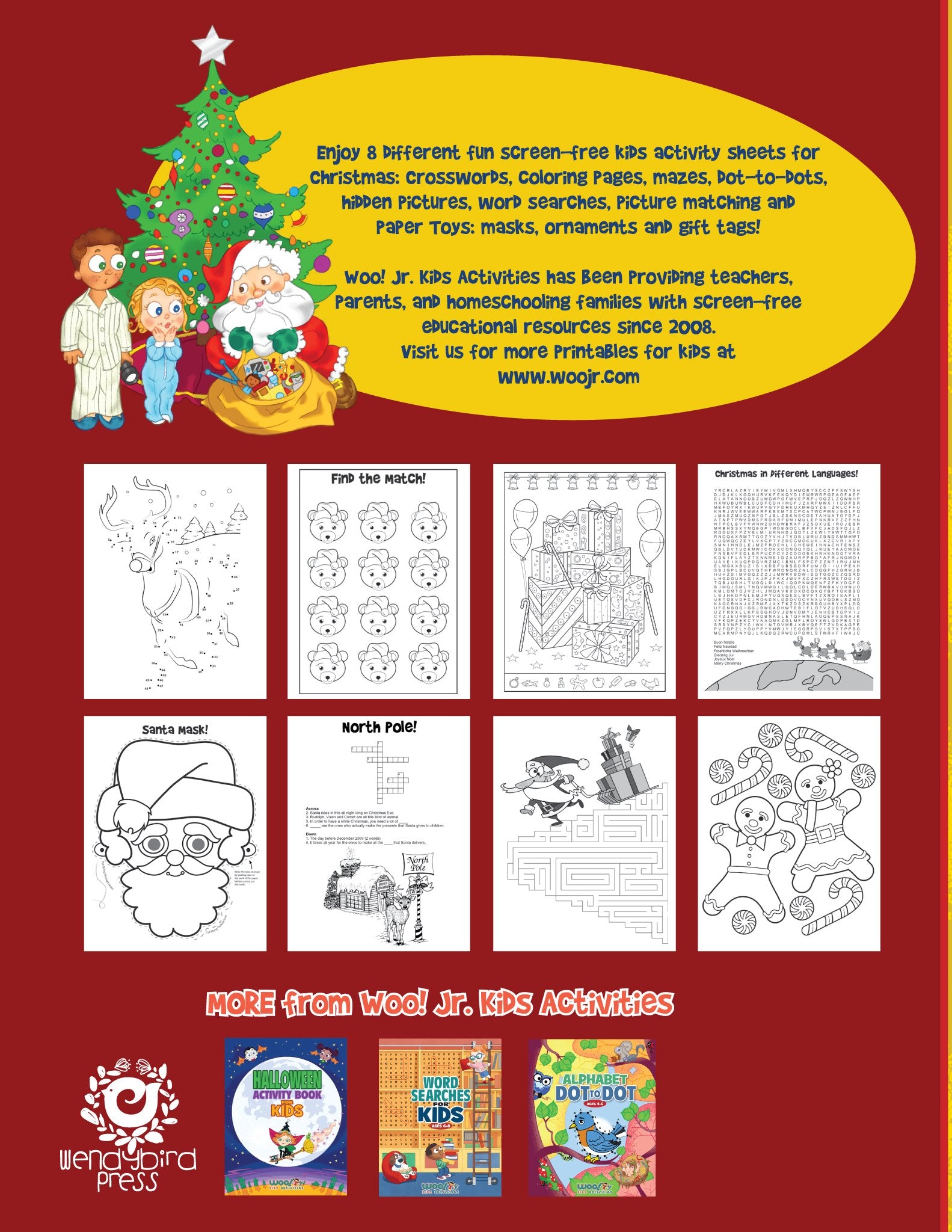 Christmas Activity Book for Kids: Games, Worksheets & Coloring Book – PDF Printables from Woo! Jr. Kids Activities christmas-activity-book-for-kids-games-worksheets-coloring-book-pdf-printables-from-woo-jr-kids-activities