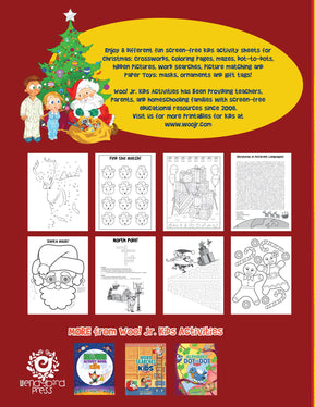 Christmas Activity Book for Kids: Reproducible Games, Worksheets And Coloring Book - Woo! Jr. Kids Activities