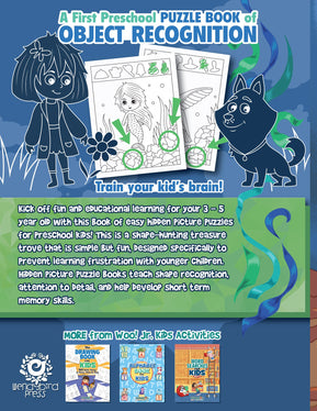 Easy Hidden Pictures for Kids Ages 3-5: A First Preschool Puzzle Book of Object Recognition - Woo! Jr. Kids Activities