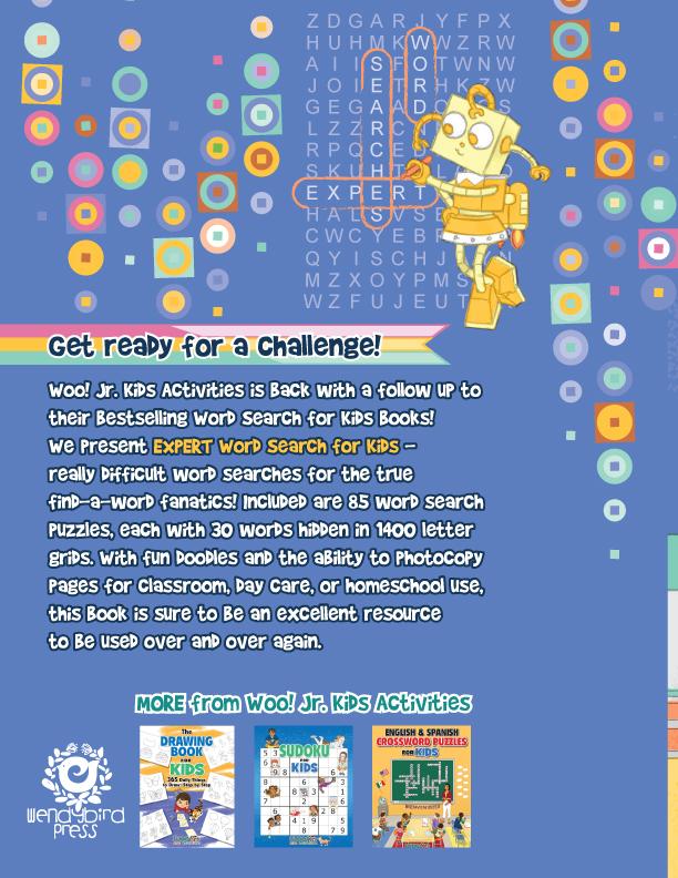 Expert Word Search for Kids: Reproducible Worksheets for Classroom and Homeschool Use - Woo! Jr. Kids Activities