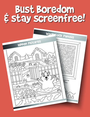 Woodstock Groundhog Day Activity Book - Woo! Jr. Kids Activities
