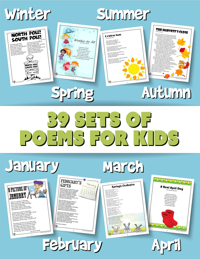 Printable Kids Poems PDF Bundle - Woo! Jr. Kids Activities