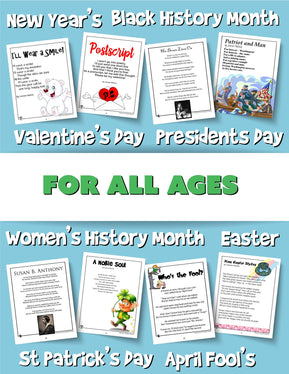 Printable Kids Poems PDF Bundle - Woo! Jr. Kids Activities
