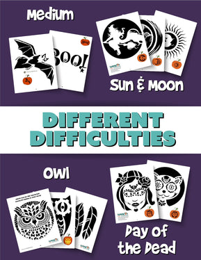 PDF Pumpkin Stencils Printable Bundle 100+ Designs - Woo! Jr. Kids Activities