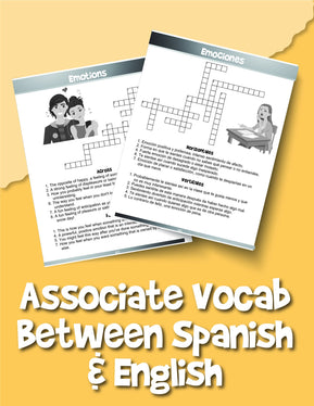 English and Spanish Crossword Puzzles for Kids: Reproducible Worksheets for Classroom & Homeschool Use - Woo! Jr. Kids Activities
