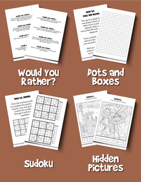 Travel Games for Kids: A Packable Book of Boredom Busters for Fabulous Family Travel Fun - Woo! Jr. Kids Activities