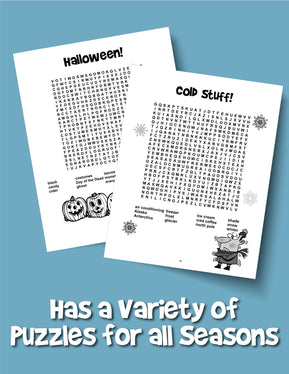 Word Search for Kids Ages 9-12: Reproducible Worksheets for Classroom & Homeschool Use - Woo! Jr. Kids Activities